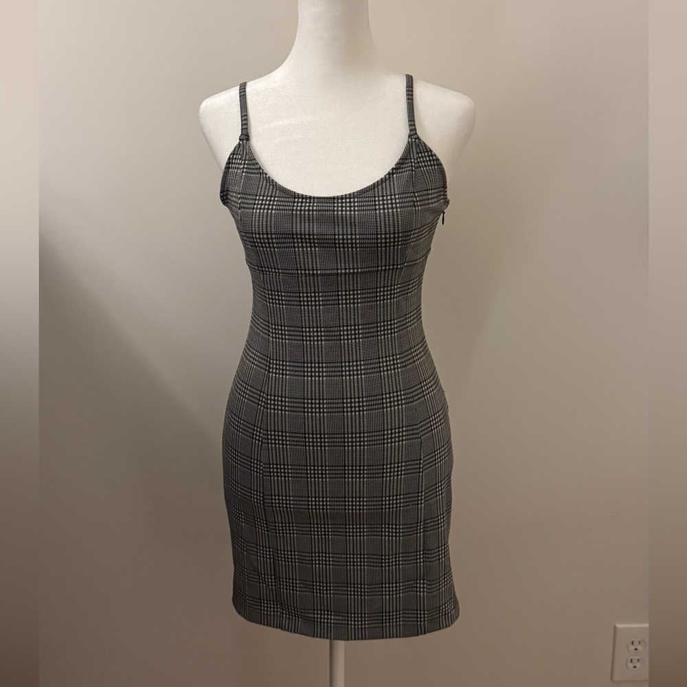 Forever 21 Black and White Plaid Dress